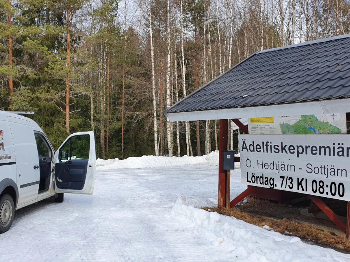 Skylt isfiskepremiär 2024