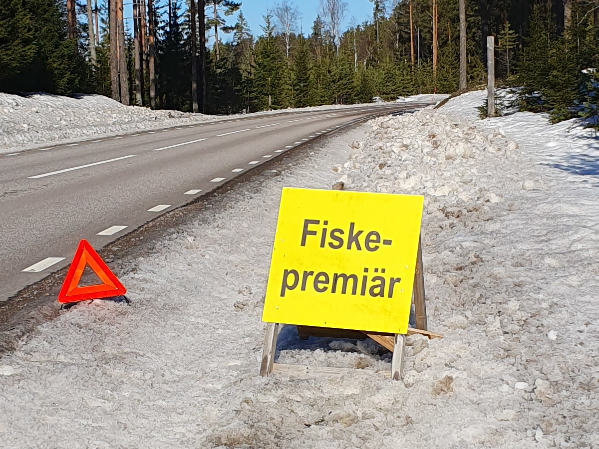 Skylt isfiskepremiär 2024